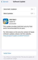 Cập nhật iOS 16.6.1 để tăng cường bảo mật iphone